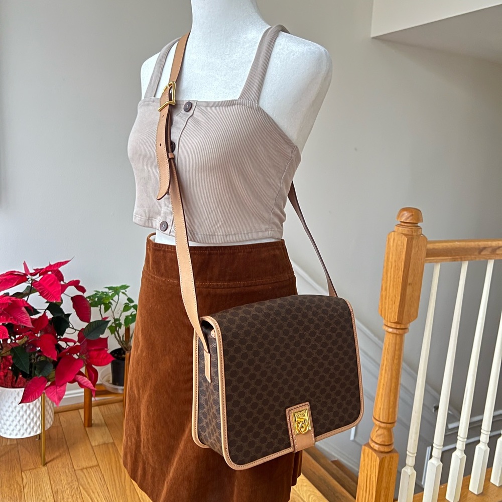 Authentic Celine Macadam Square Triomphe Bag - image 3